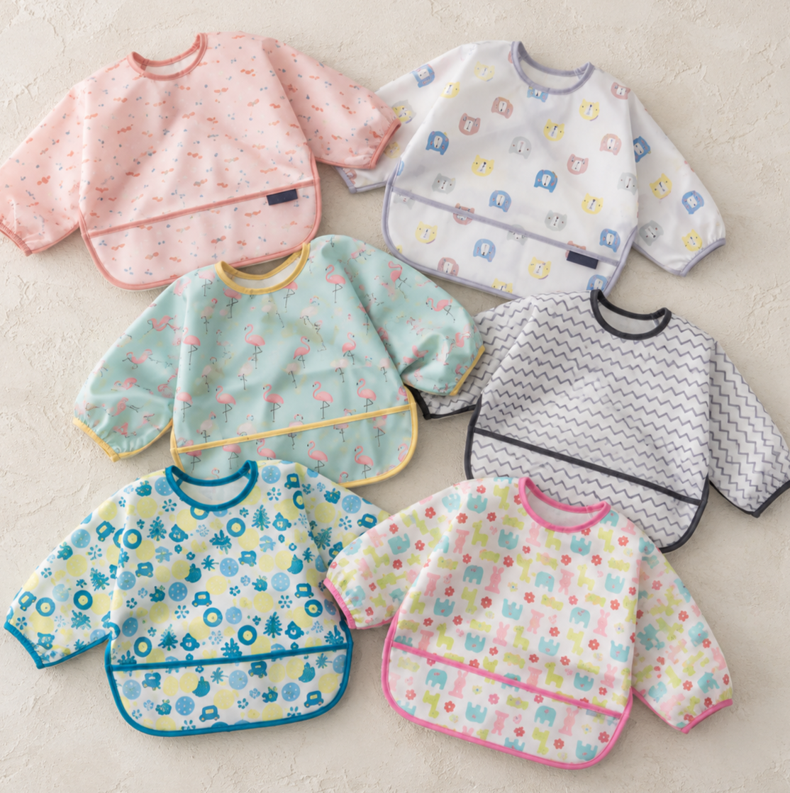 長袖お食事エプロン