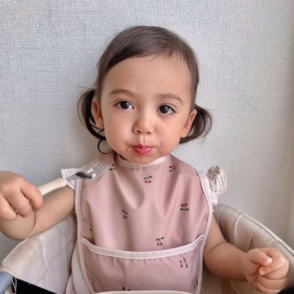 ナチュラル袖無しお食事スタイ3枚セット