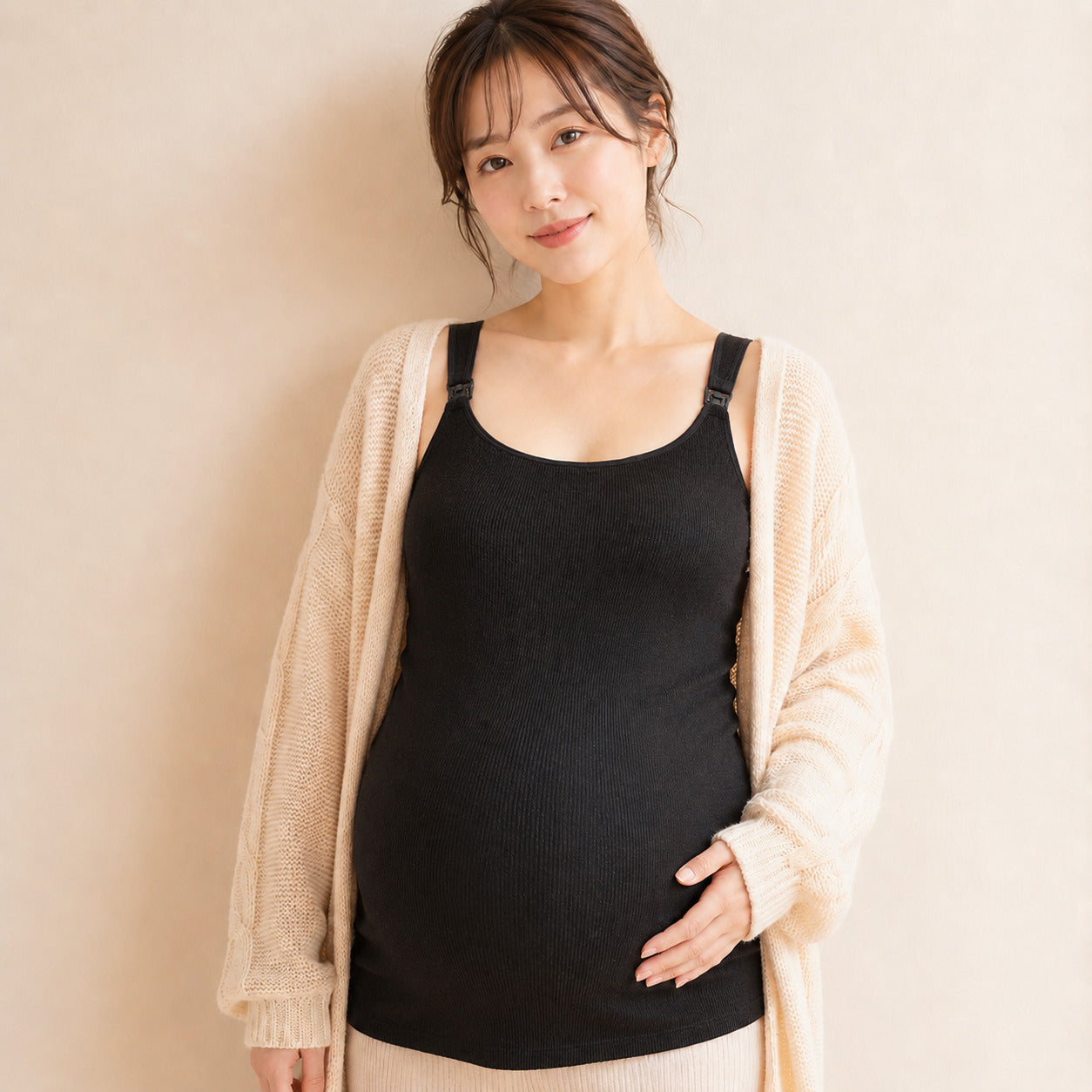 起毛授乳キャミソール