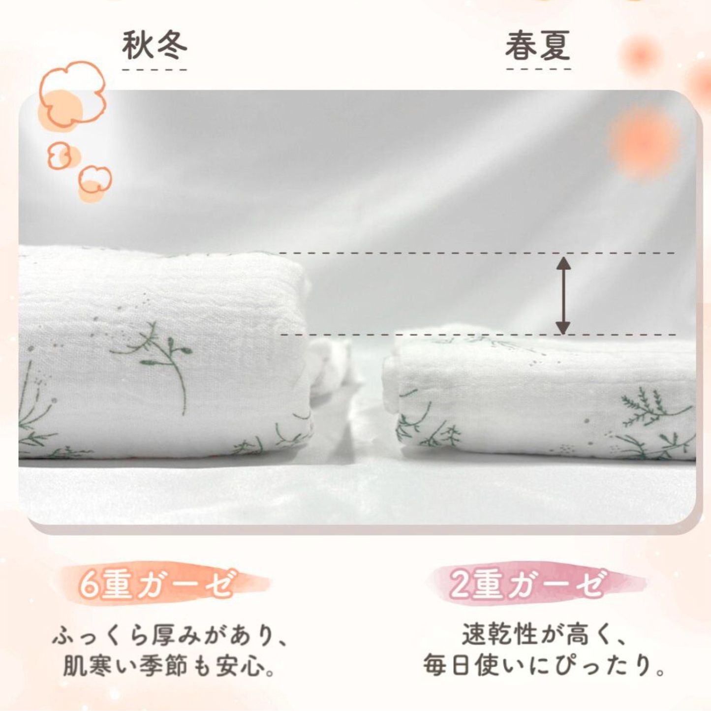 ナチュラルガーゼケット