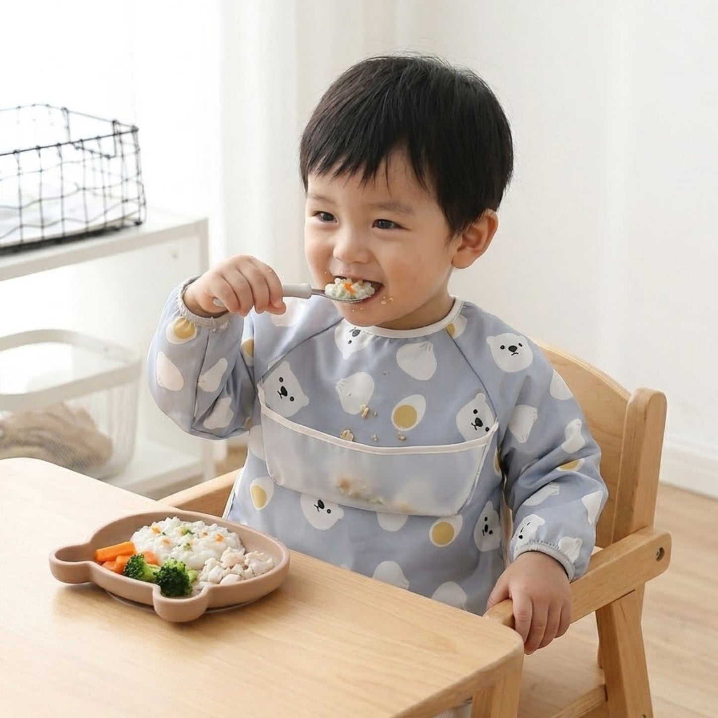 胸ポケットお食事エプロン