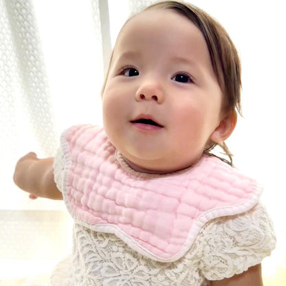 無地ガーゼスタイ5枚セット