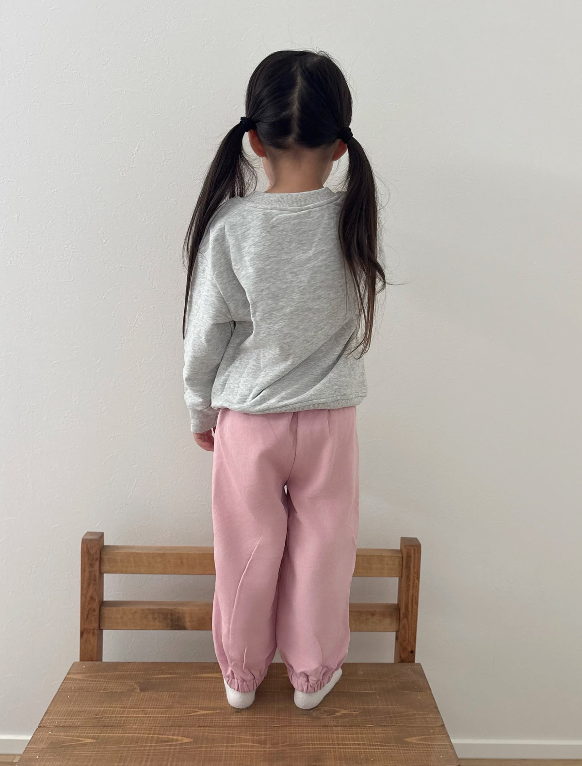  配色スウェット上下セットコーデ