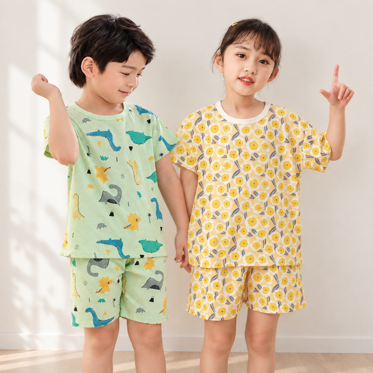 キッズ半袖メッシュパジャマ