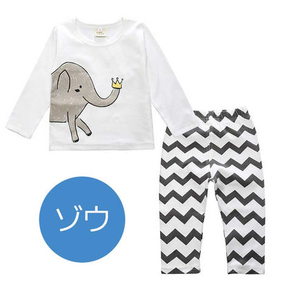 キッズパジャマ モノトーン
