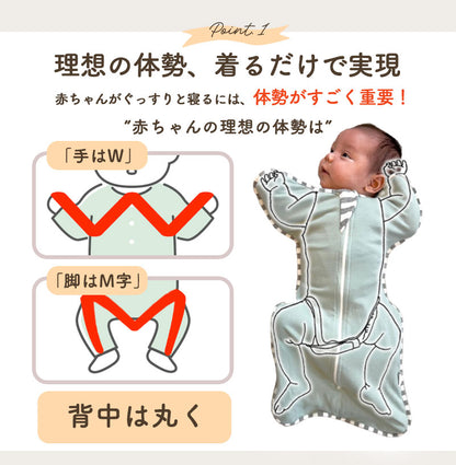 ファスナー付おくるみ