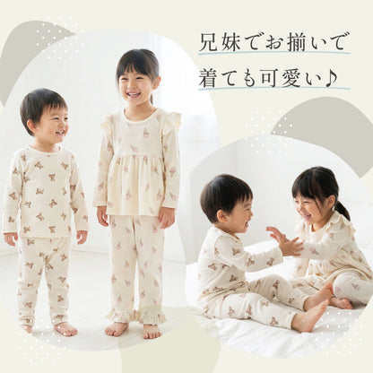 総柄ワッフルパジャマ