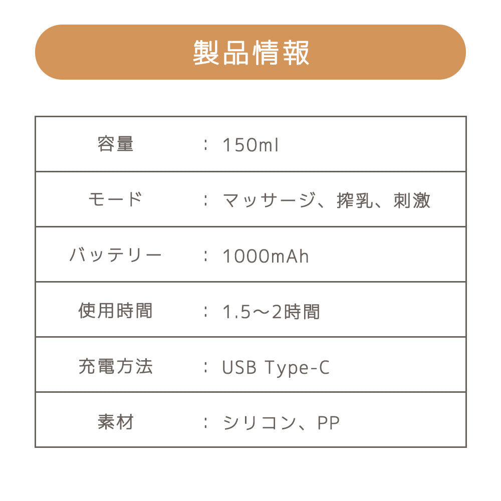 ハンズフリー搾乳器