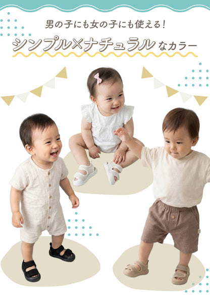 ベビーつま先ガードメッシュサンダル