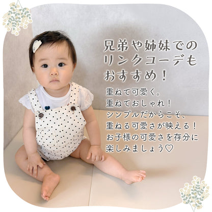 コットンデニム風サロペット