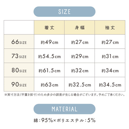 配色ボーダーロンパース