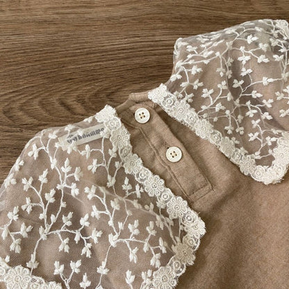 フラワーケープロンパース