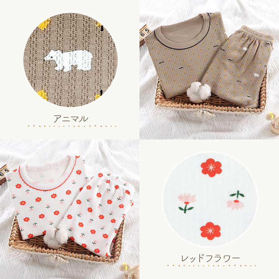薄手やわらか長袖パジャマ