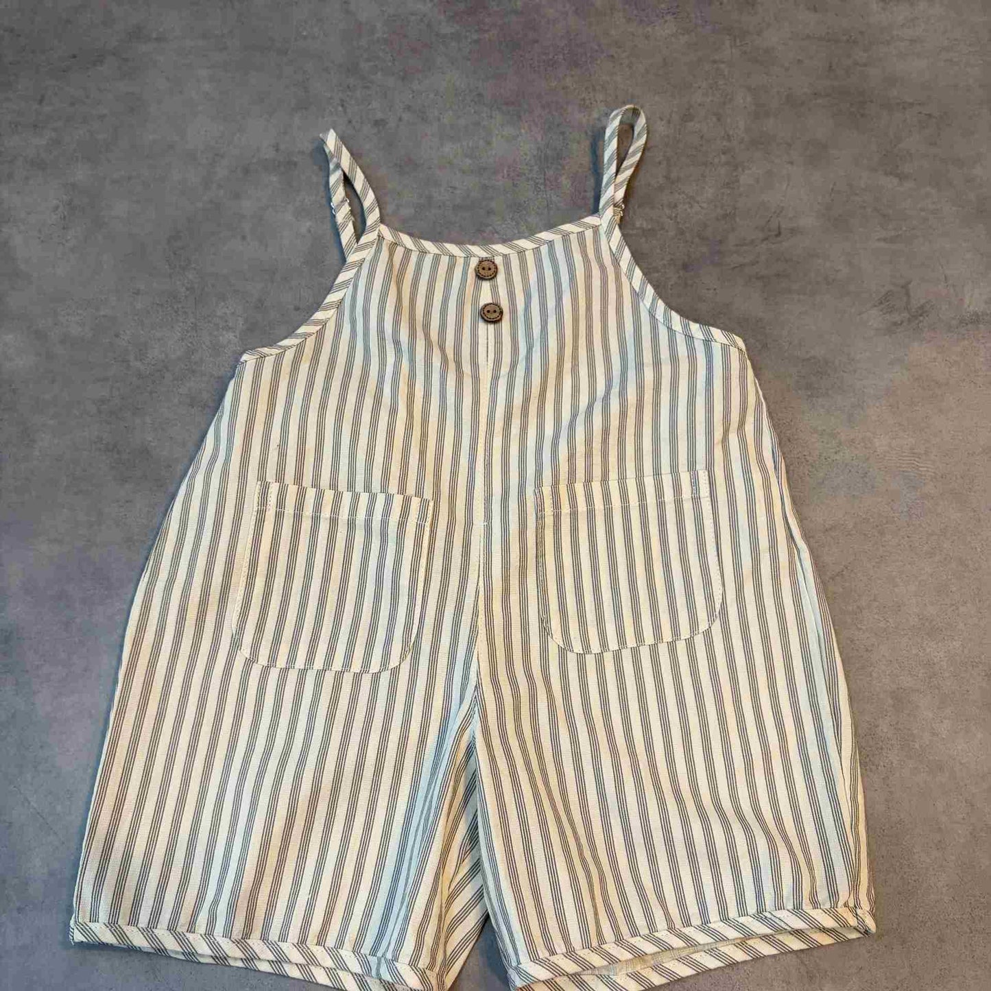 キッズストライプサロペット