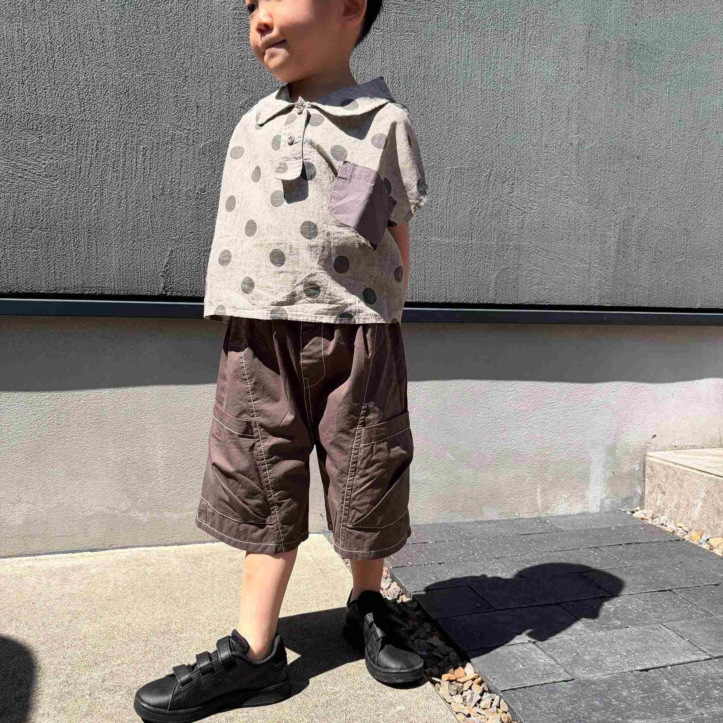 キッズステッチワイドパンツ