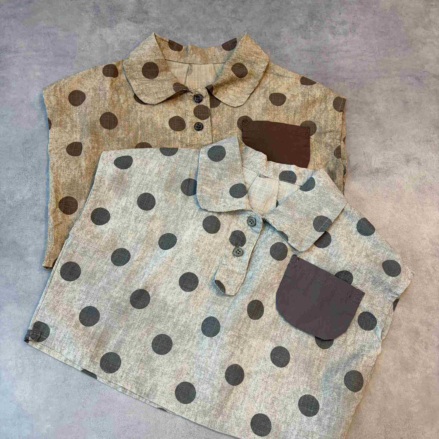 キッズ水玉シャツ