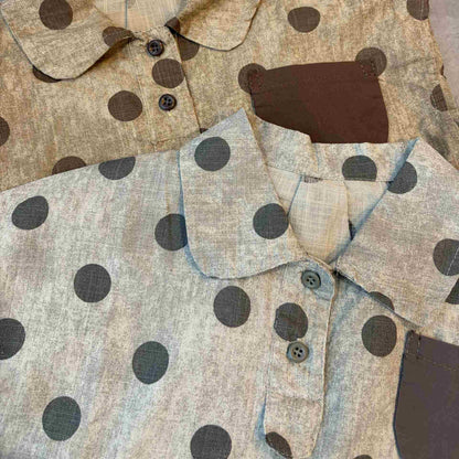 キッズ水玉シャツ