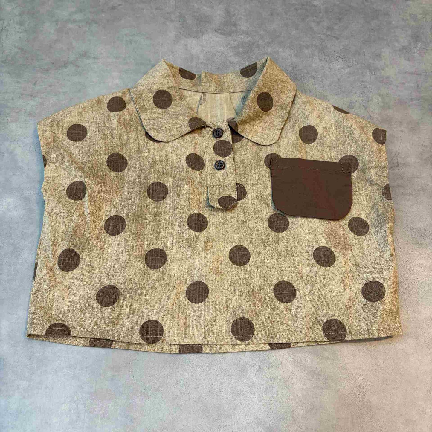 キッズ水玉シャツ
