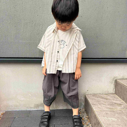 ナチュラルストライプシャツ3点セット