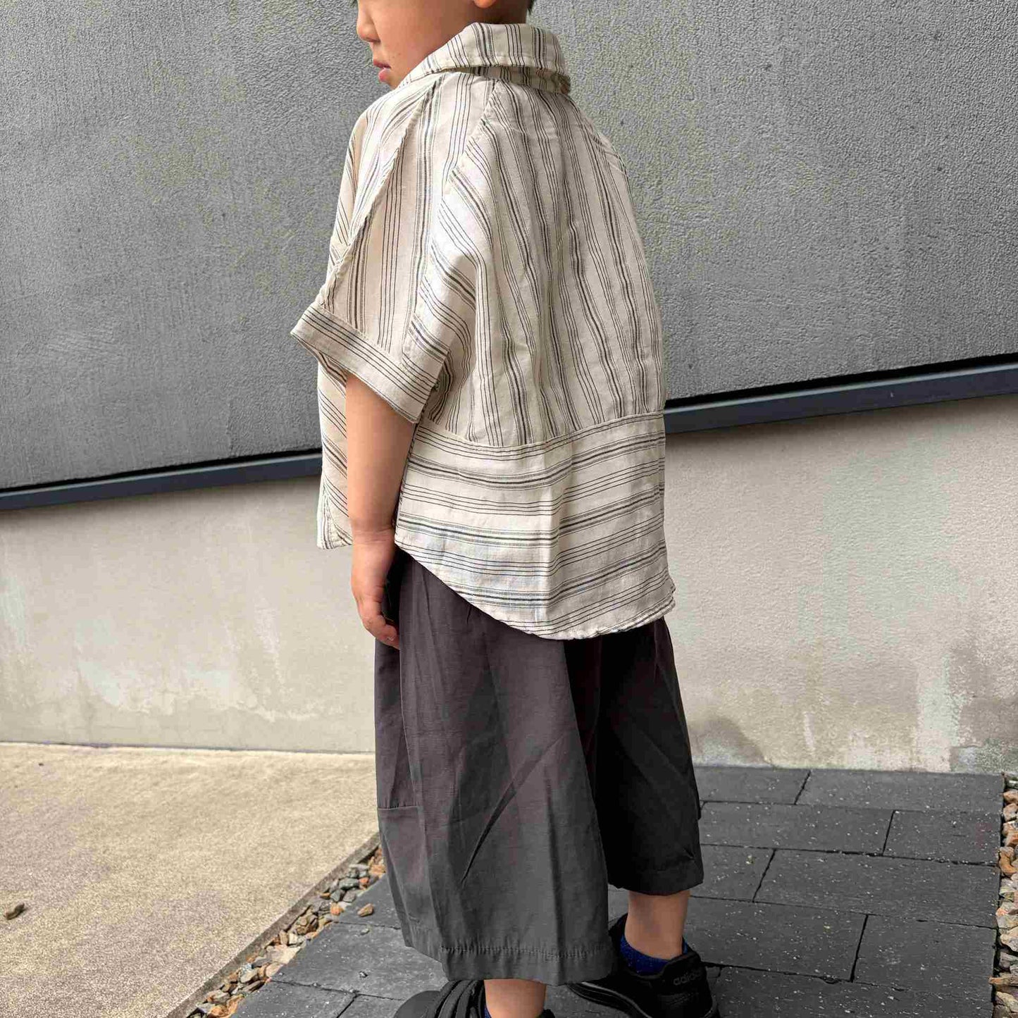 ナチュラルストライプシャツ3点セット
