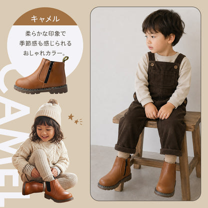 キッズサイドゴアショートブーツ