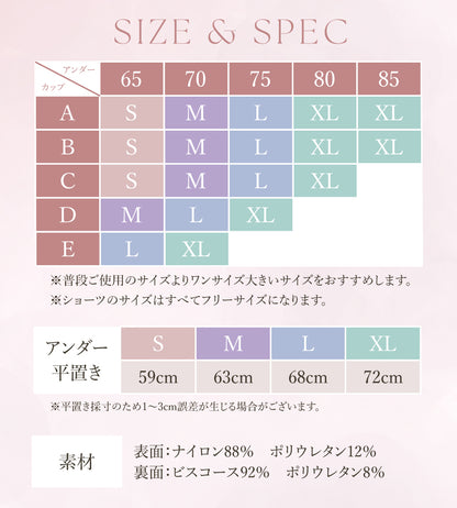 レースブラショーツセット