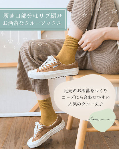 レディースリブ編みソックス8足