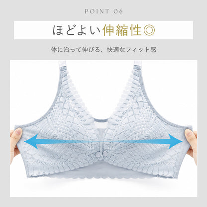 透かし編み授乳ブラ