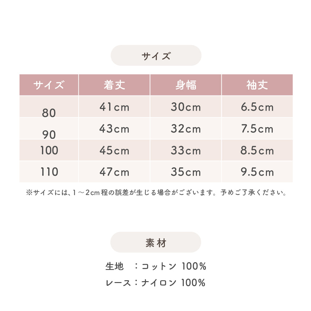 フリル袖レース切り替えワンピース